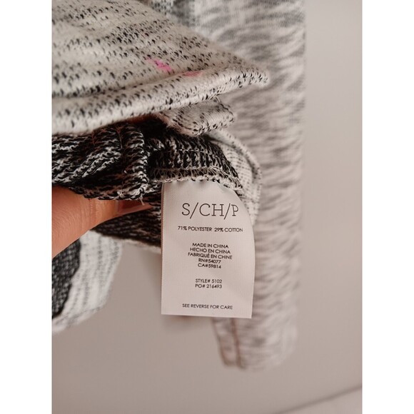 Cabi Neo Moto Jacket Sweater Heathered Gray Zip Up Cotton Style 5102 Size Small - Picture 5 of 7